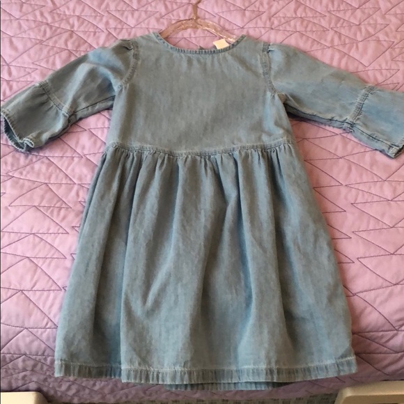 Girl baby Gap denim bell sleeve dress sz 5T